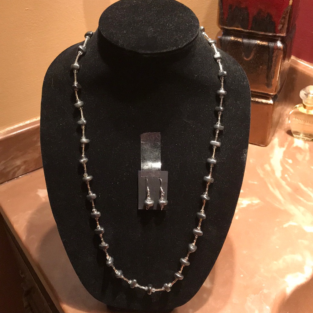 Higher End Jewelry Set Of Necklace & Earrings!